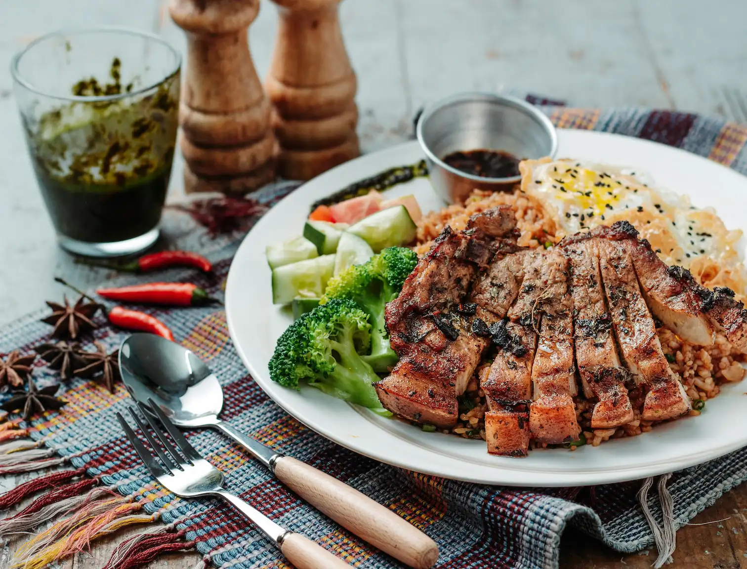 Pork Chop with vegetables