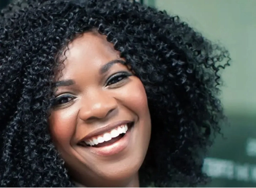 Photo of a smiling woman